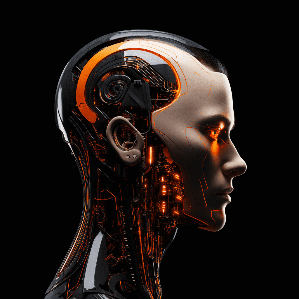 intricate orange android